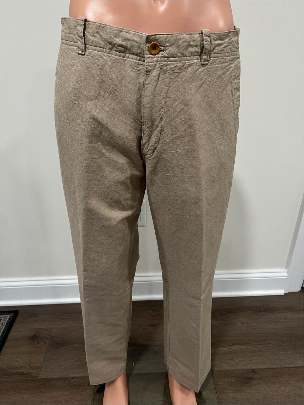 Banana Republic Relaxed Fit Linen/Cotton Blend Casual Pants Size 35/32